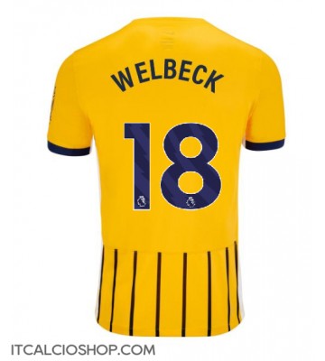 Brighton Danny Welbeck #18 Seconda Maglia 2024-25 Manica Corta